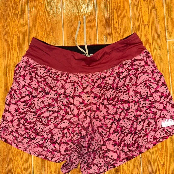 REI Pink and Red Athletic Shorts with Intricate Pattern - Picture 1 of 3